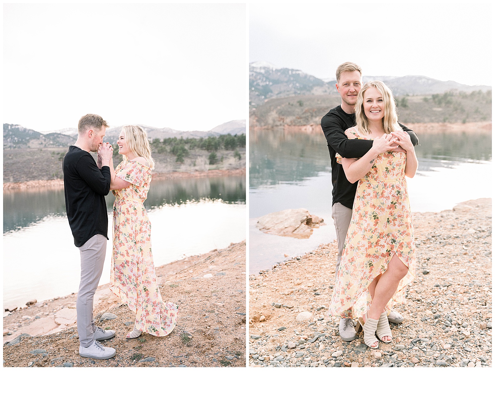 romantic Colorado engagement photos