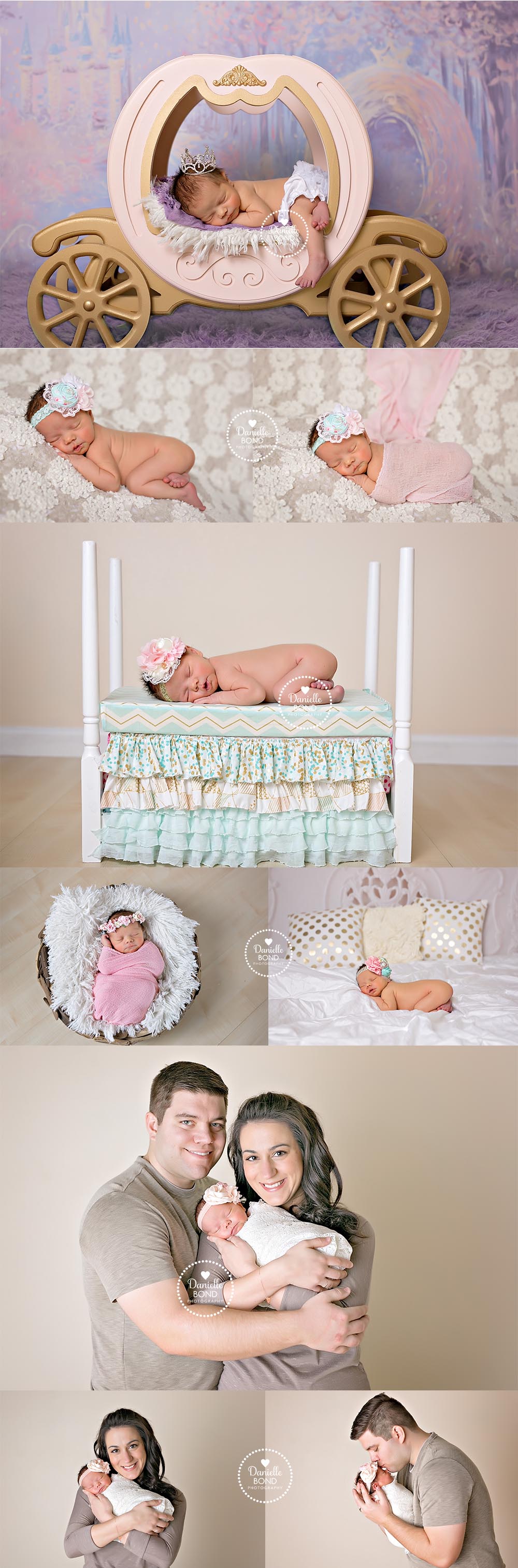 princess newborn girl photos by Denver, CO newborn photographer
