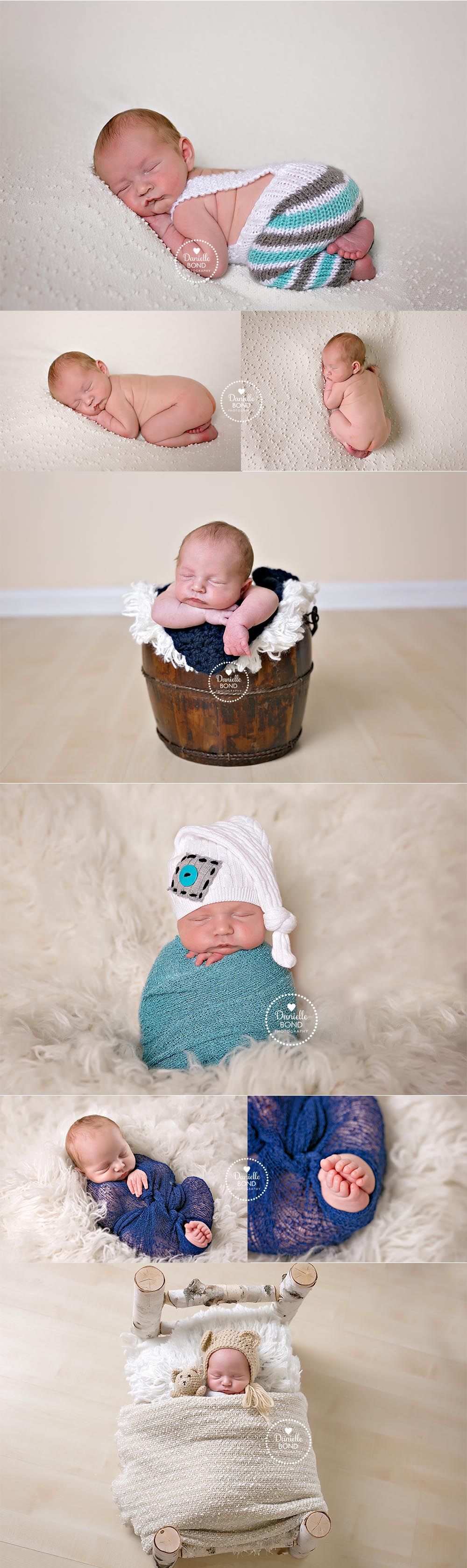 white and blue newborn boy photos by Denver, CO newborn photographer