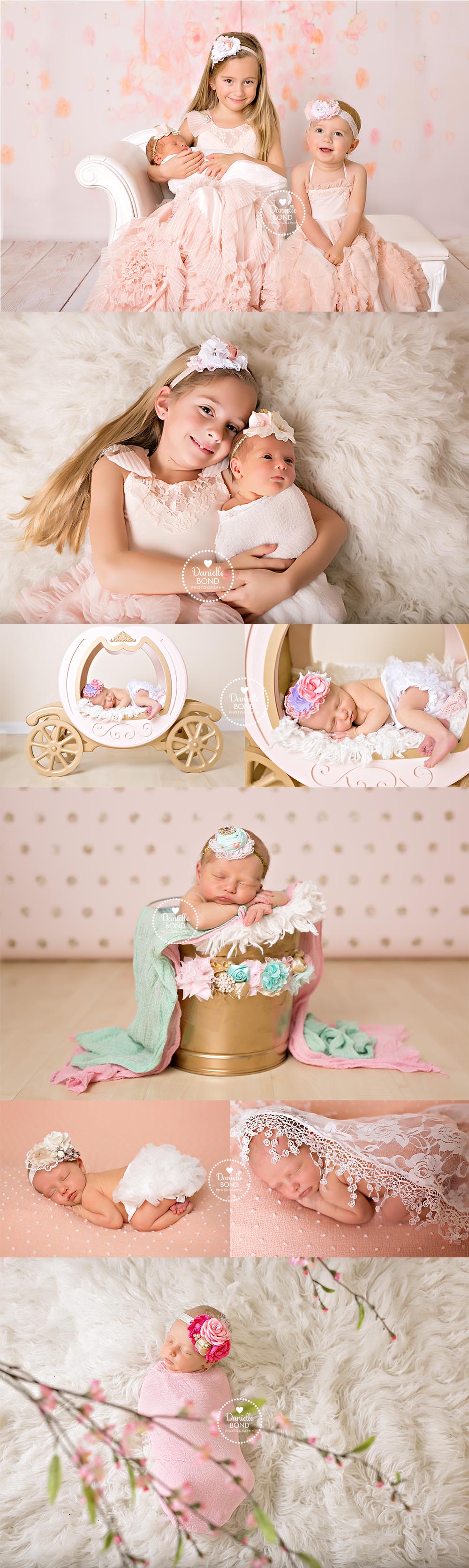 newborn girl with her sisters-Denver, CO newborn photographer