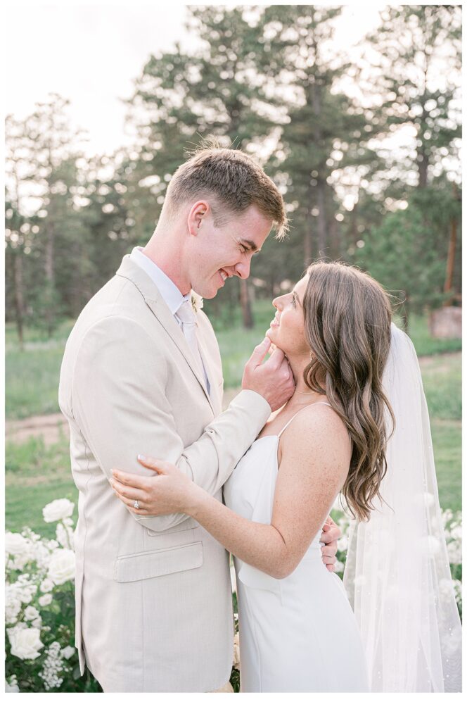 romantic bride and groom photos