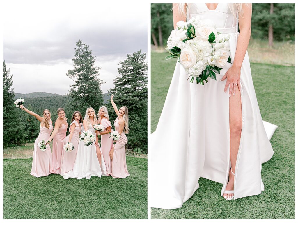 Floral filled woodlands colorado wedding