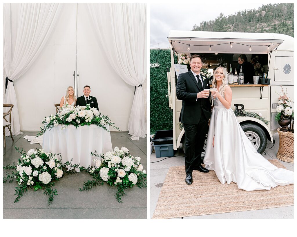 floral filled woodlands colorado reception